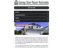 Tablet Screenshot of garagedoorrepairroslindalema.com